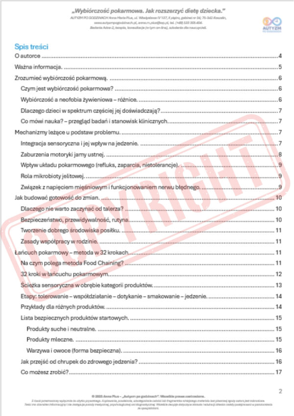 e-book "Wybiórczość pokarmowa. Jak rozszerzyć dietę dziecka." - obrazek 2
