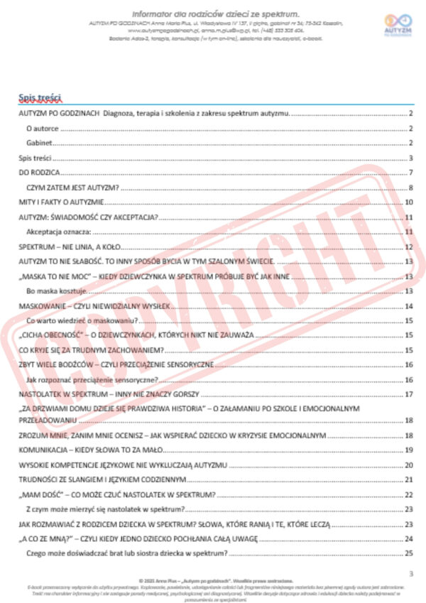 e-book "Informator dla rodziców dzieci w spektrum". - obrazek 2