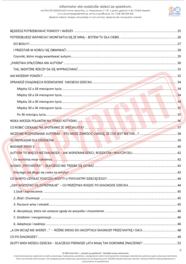 e-book "Informator dla rodziców dzieci w spektrum". - obrazek 3
