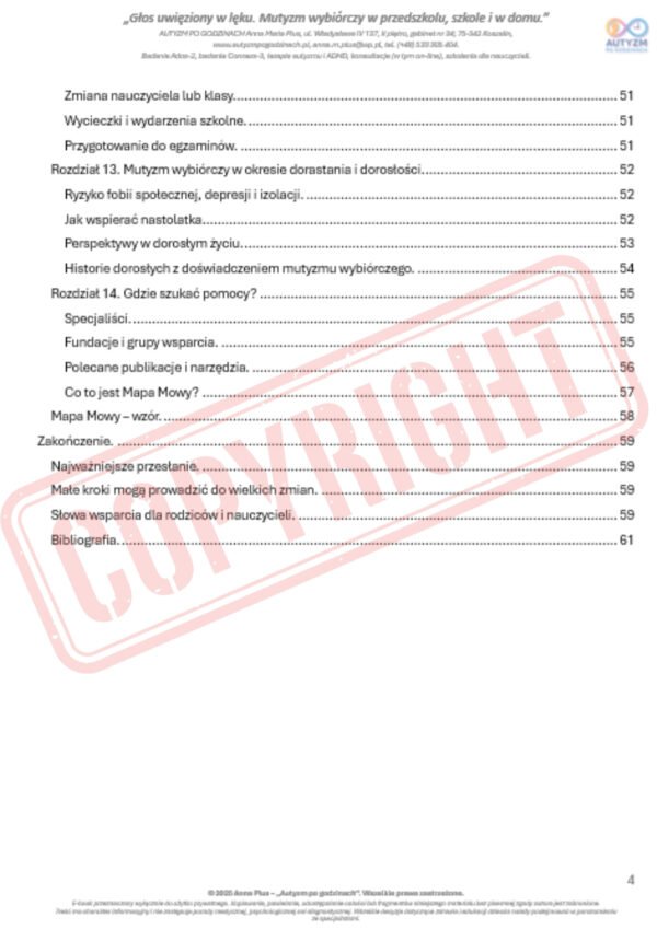 e-book "Głos uwięziony w lęku. Mutyzm wybiórczy w przedszkolu, szkole i w domu." - obrazek 4